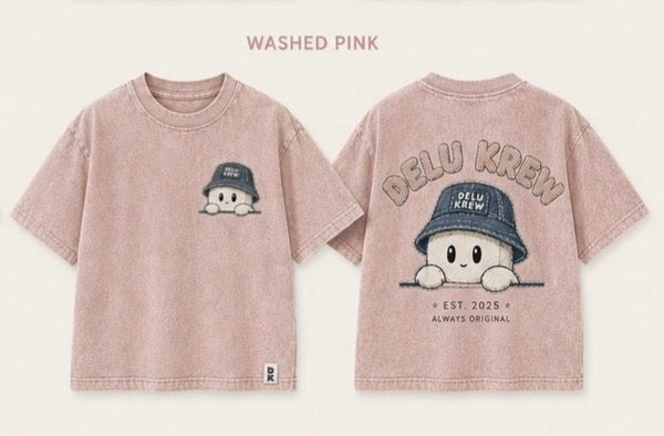 Washed pink