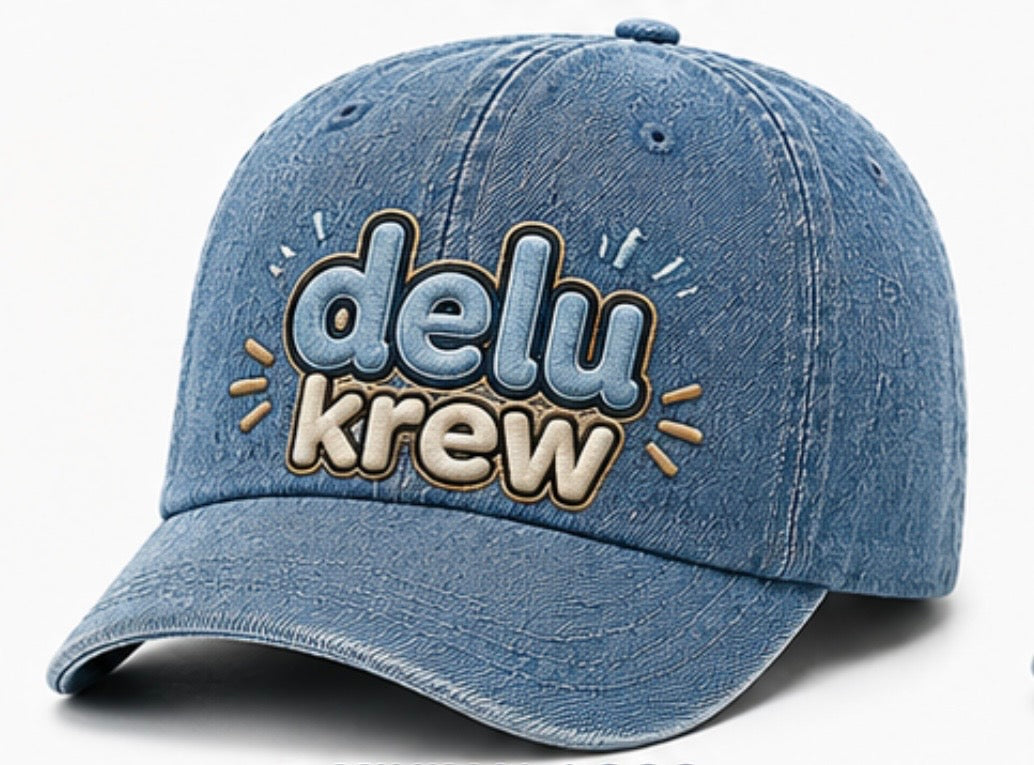 DELU KREW Denim Ponytail Cap